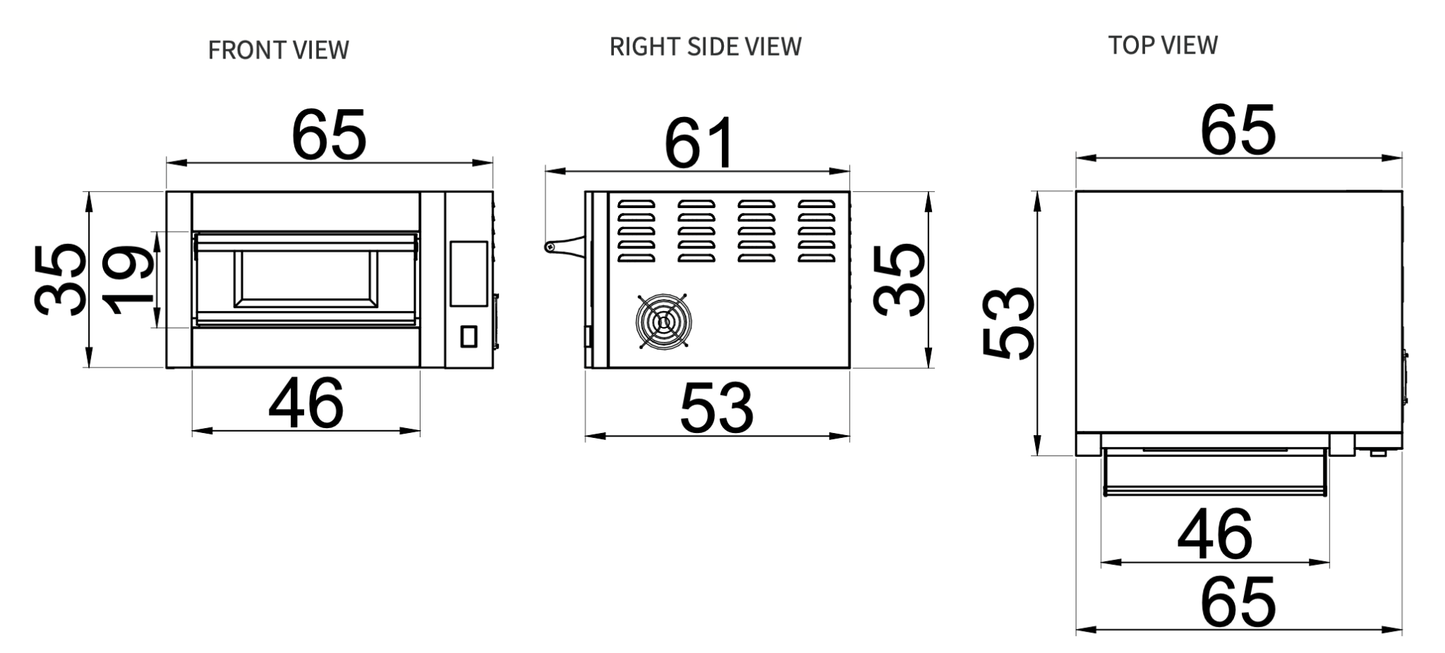 450˚C Sud Forni Spinello - Small Commercial Neapolitan Pizza Oven - Biscotto Floor - Pizza Solutions