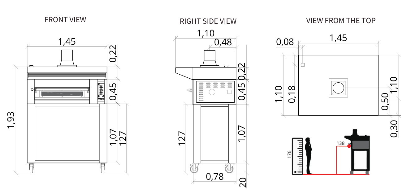 Sud Forni Zaffiro - 500˚C - 9 Pizza Oven - Expandable - Pizza Solutions