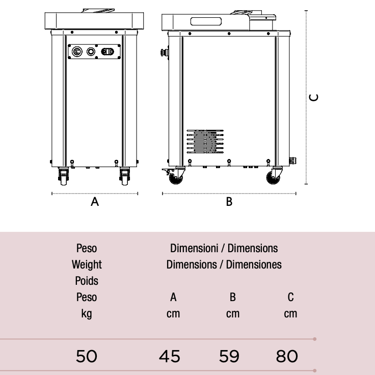 Sunmix Moon 30 - 350g Dough Rounder/Baller - Pizza Solutions