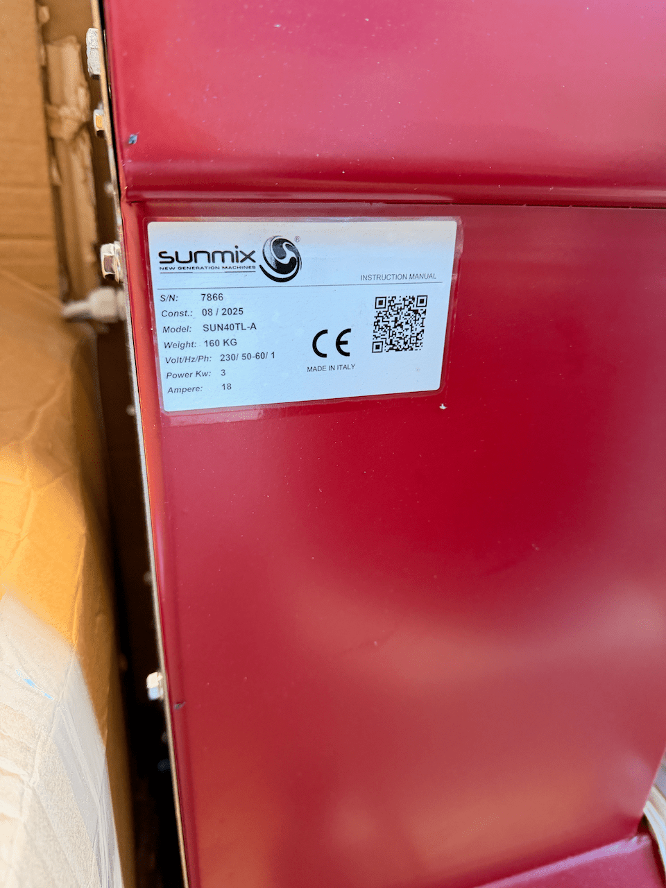 Sunmix Top Line 40 Spiral Dough Mixer Latest 3kW model - Ex Demo 6279 - Pizza Solutions