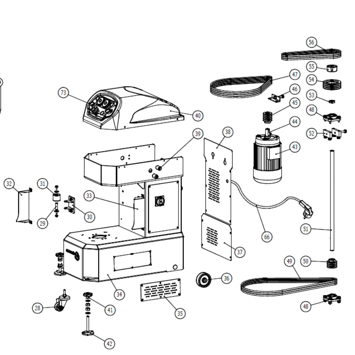Top Line 50/60 Top V Belts V2 3 x BELTS - Pizza Solutions