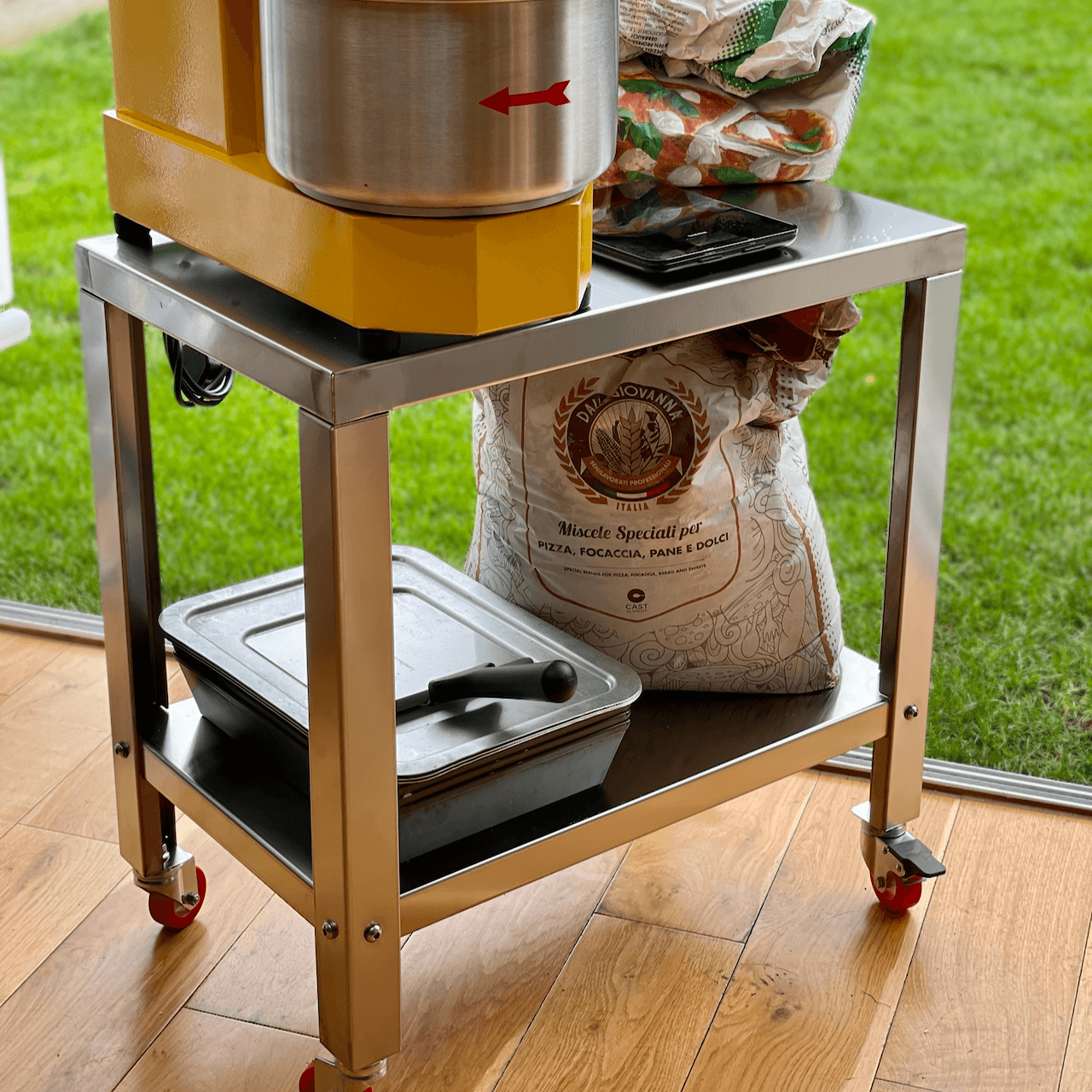 SUNMIX SPIRAL MIXER TROLLEY - Pizza Solutions