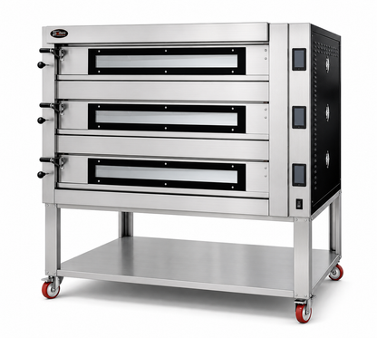 Sud Forni Topazio Triple Deck - 18x30cm Pizza - 500˚C - Pizza Oven - ZN3-75