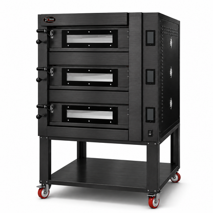 Sud Forni Topazio Triple Deck - 12x30cm Pizza - 500˚C - Pizza Oven - ZN3-65