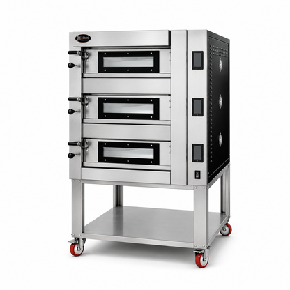 Sud Forni Topazio Triple Deck - 12x30cm Pizza - 500˚C - Pizza Oven - ZN3-65