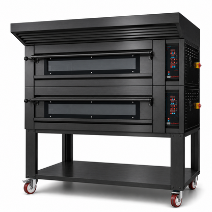 Sud Forni Zaffiro - Twin deck - 18x33cm Pizza - 500˚C - Pizza Oven - ZN-105E - Expandable