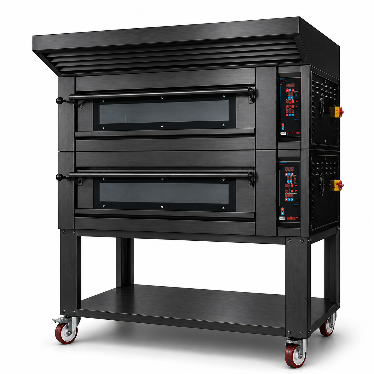 Sud Forni Zaffiro - Twin Deck - =12x33cm Pizza - 500˚C - Pizza Oven - ZN-80 - Expandable