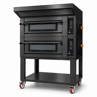 Sud Forni Zaffiro - Twin Deck - 8x33cm Pizza - 500˚C - Pizza Oven - ZN-75E - Expandable