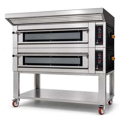 Sud Forni Zaffiro - Twin deck - 18x33cm Pizza - 500˚C - Pizza Oven - ZN-105E - Expandable