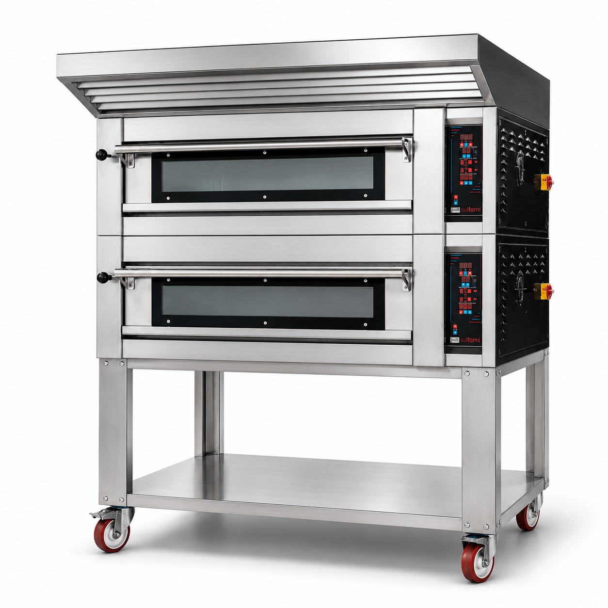 Sud Forni Zaffiro - Twin Deck - =12x33cm Pizza - 500˚C - Pizza Oven - ZN-80 - Expandable