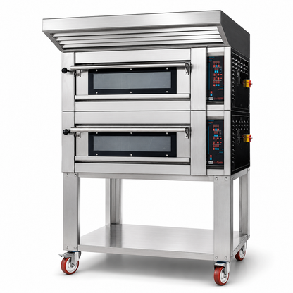 Sud Forni Zaffiro - Twin Deck - 8x33cm Pizza - 500˚C - Pizza Oven - ZN-75E - Expandable