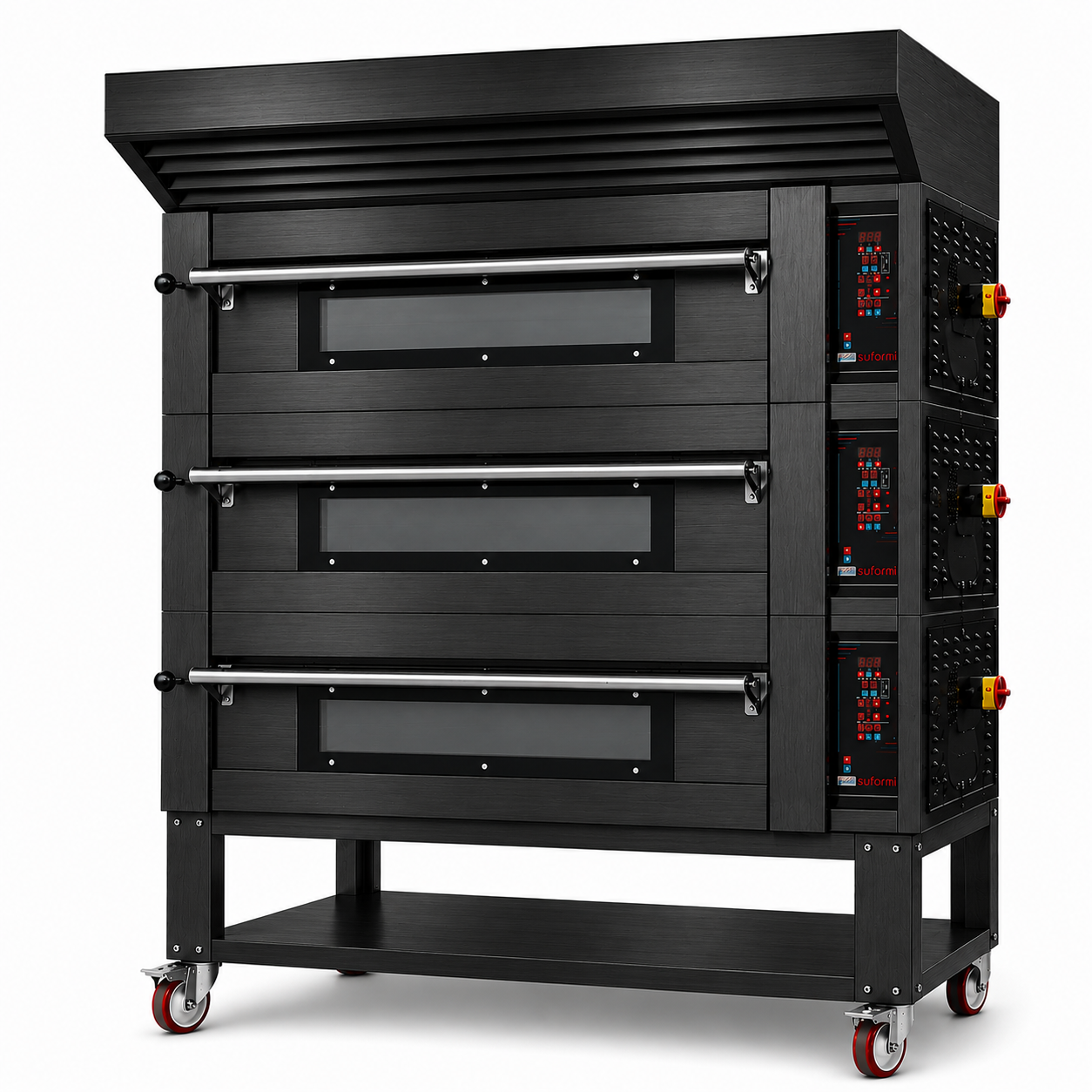 Sud Forni Zaffiro - Triple Deck - 18x33cm Pizza - 500˚C - Pizza Oven - ZN-80 - Expandable