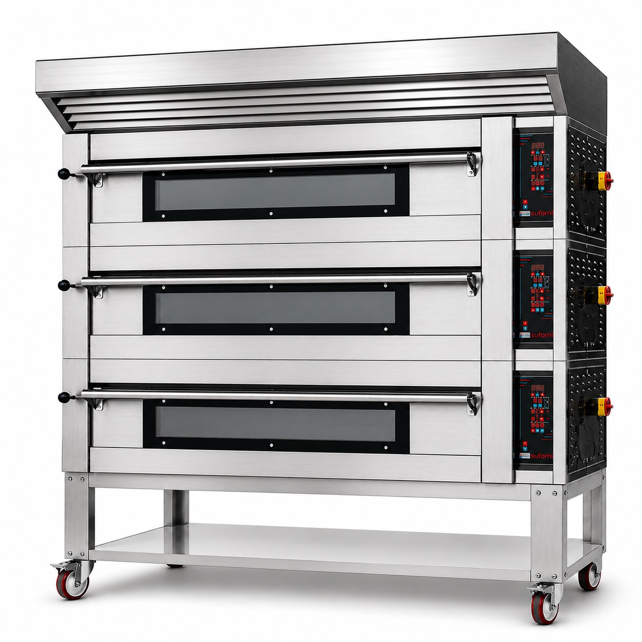 Sud Forni Zaffiro - Triple Deck - 27x33cm Pizza - 500˚C - Pizza Oven - ZN-105E - Expandable