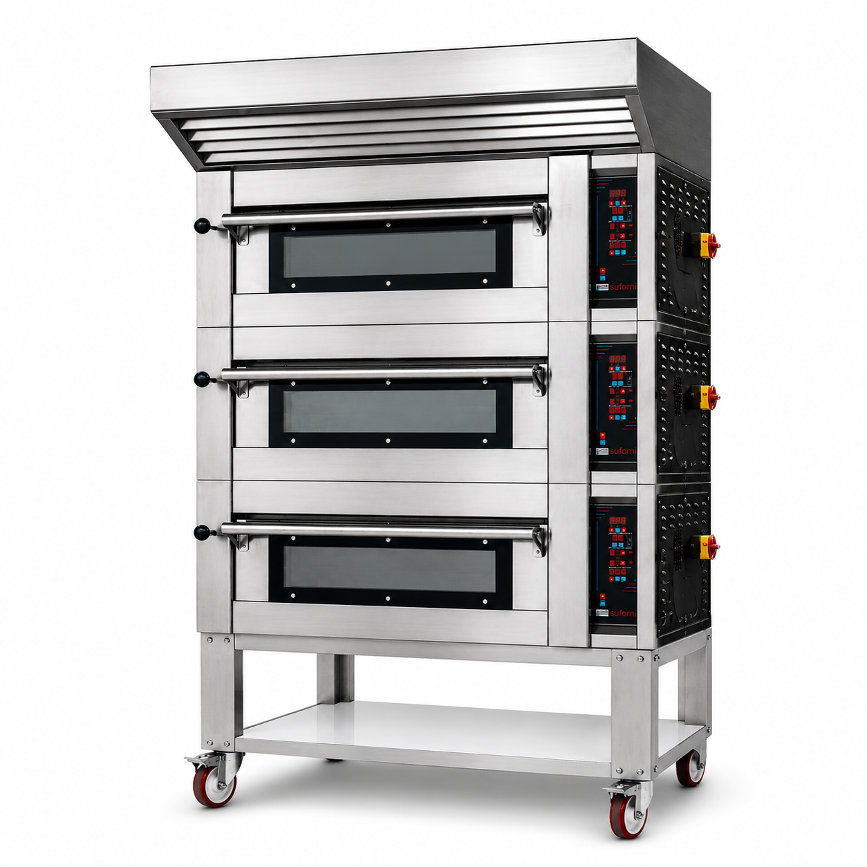 Sud Forni Zaffiro - Triple Deck - 12x33cm Pizza - 500˚C - Pizza Oven - ZN-75E - Expandable