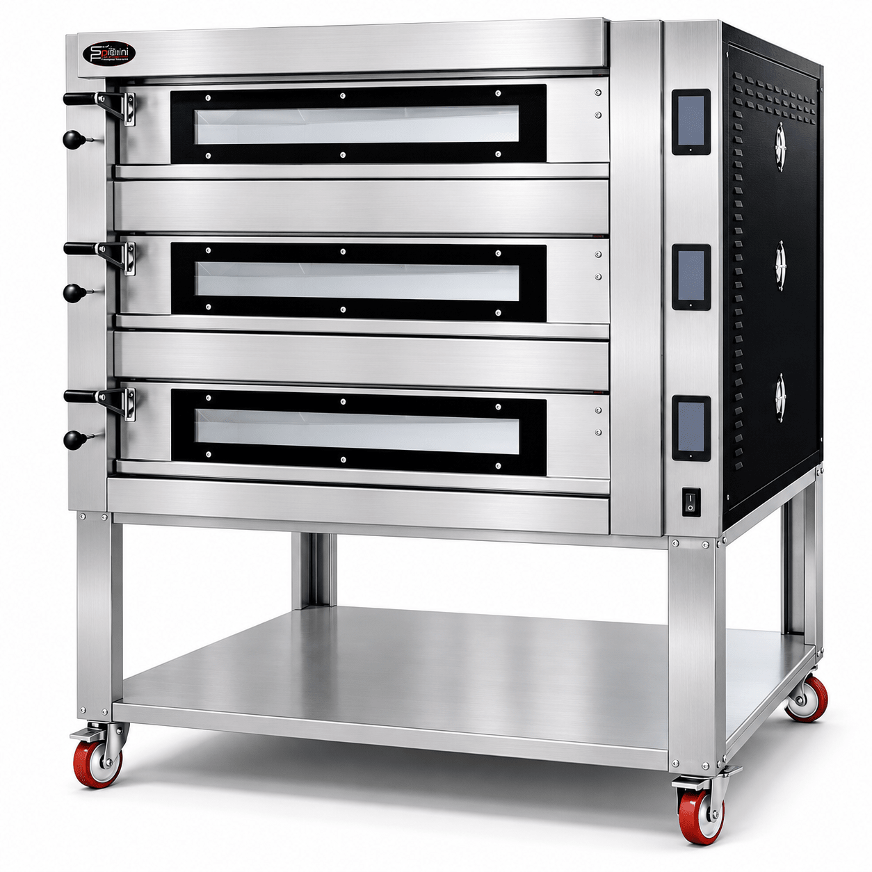 Sud Forni Topazio Triple Deck - 12x33cm Pizza - 500˚C - Pizza Oven - ZN3-75E - Pizza Solutions