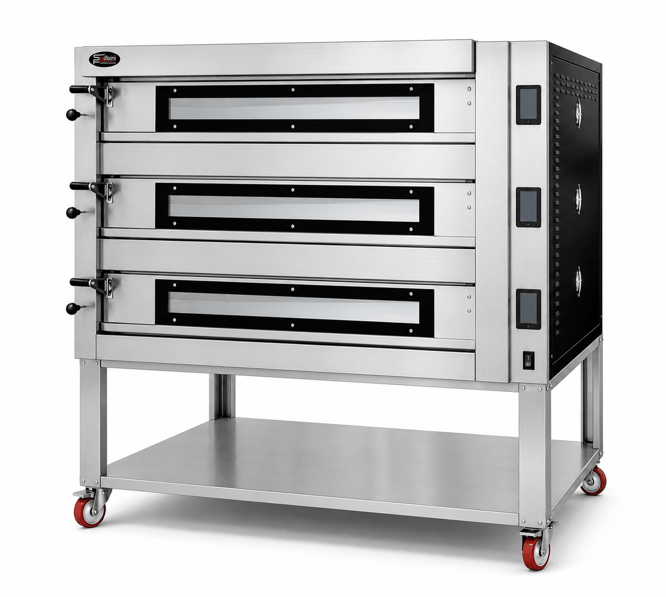 Sud Forni Topazio Triple Deck - 18x30cm Pizza - 500˚C - Pizza Oven - ZN3-75 - Pizza Solutions