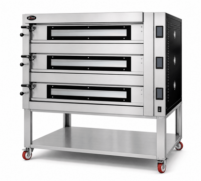 Sud Forni Topazio Triple Deck - 18x30cm Pizza - 500˚C - Pizza Oven - ZN3-75 - Pizza Solutions