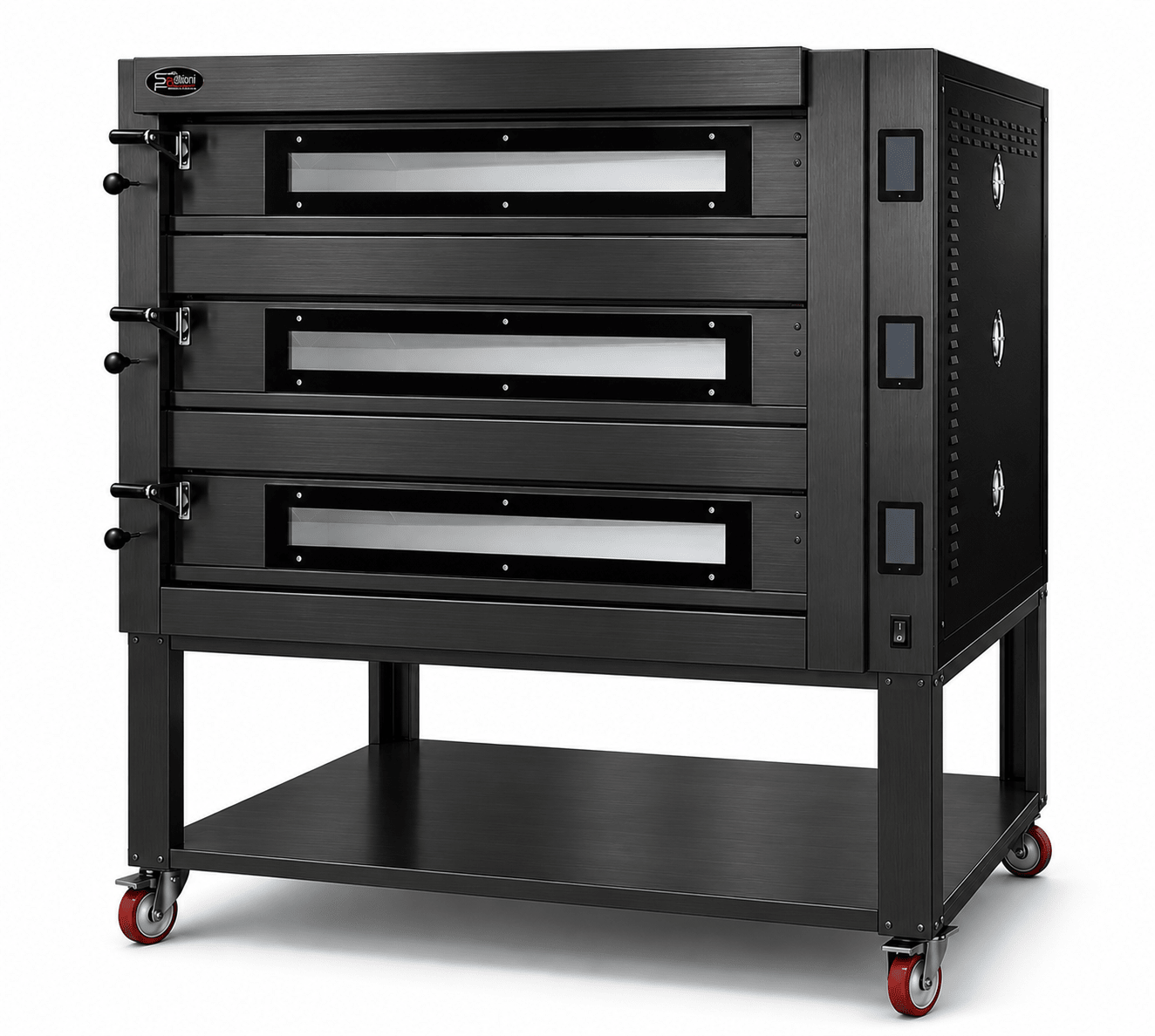 Sud Forni Topazio Triple Deck - 18x30cm Pizza - 500˚C - Pizza Oven - ZN3-75 - Pizza Solutions