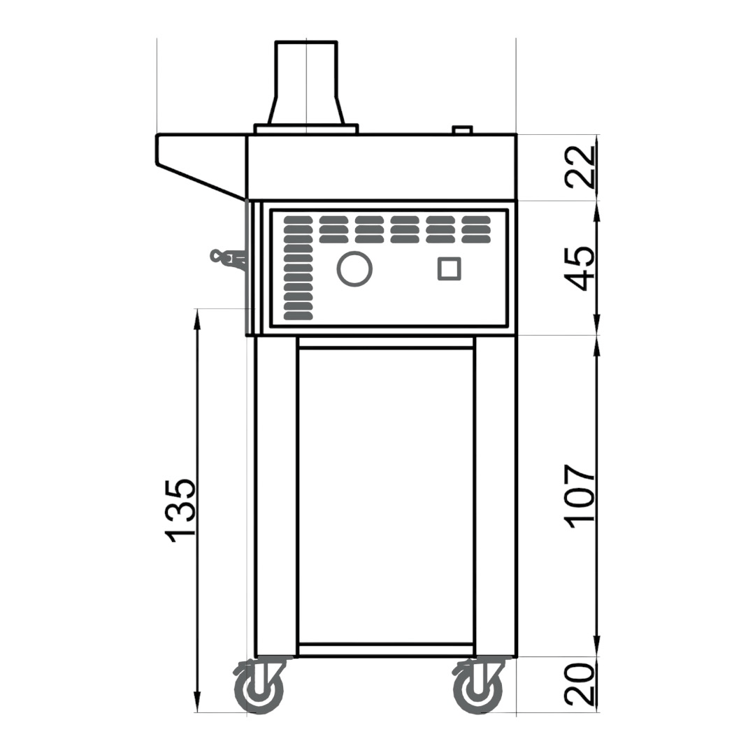 Sud Forni Zaffiro - 500˚C - 9 Pizza Oven - Expandable - Pizza Solutions