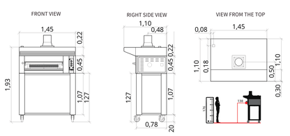 Sud Forni Zaffiro - 500˚C - 9 Pizza Oven - Expandable - Pizza Solutions
