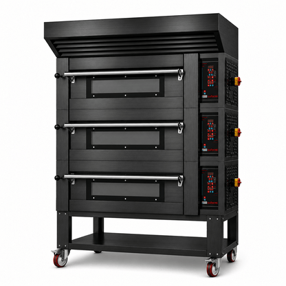 Sud Forni Zaffiro - Triple Deck - 12x30cm Pizza - 500˚C - Pizza Oven - ZN-65 - Expandable - Pizza Solutions