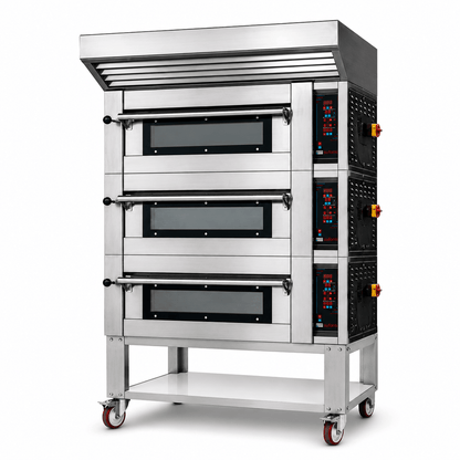 Sud Forni Zaffiro - Triple Deck - 12x30cm Pizza - 500˚C - Pizza Oven - ZN-65 - Expandable - Pizza Solutions