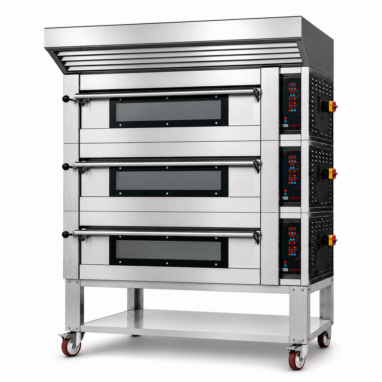 Sud Forni Zaffiro - Triple Deck - 18x33cm Pizza - 500˚C - Pizza Oven - ZN-80 - Expandable - Pizza Solutions