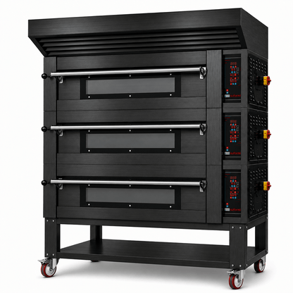 Sud Forni Zaffiro - Triple Deck - 18x33cm Pizza - 500˚C - Pizza Oven - ZN-80 - Expandable - Pizza Solutions