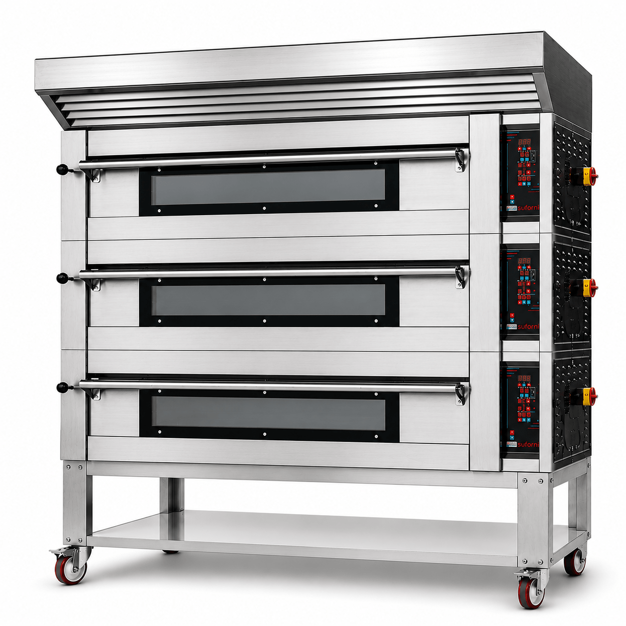 Sud Forni Zaffiro - Triple Deck - 27x30cm Pizza - 500˚C - Pizza Oven - ZN-95E - Expandable - Pizza Solutions