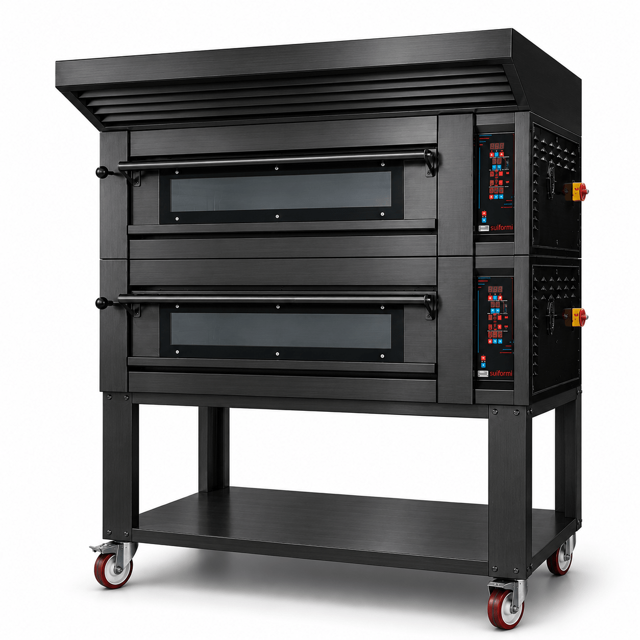 Sud Forni Zaffiro - Twin Deck - =12x33cm Pizza - 500˚C - Pizza Oven - ZN-80 - Expandable - Pizza Solutions