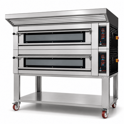 Sud Forni Zaffiro - Twin Deck - 18x30cm Pizza - 500˚C - Pizza Oven - ZN-95E - Expandable - Pizza Solutions