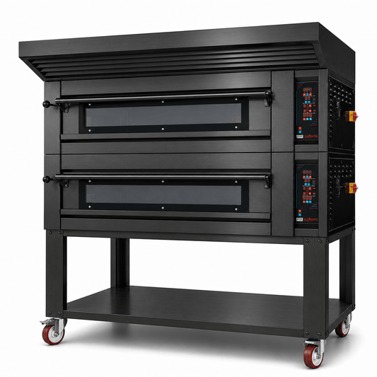 Sud Forni Zaffiro - Twin Deck - 18x30cm Pizza - 500˚C - Pizza Oven - ZN-95E - Expandable - Pizza Solutions
