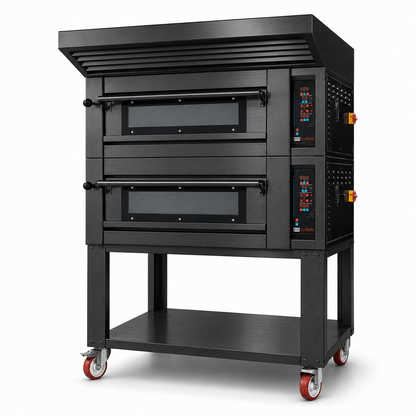 Sud Forni Zaffiro - Twin Deck - 8x30cm Pizza - 500˚C - Pizza Oven - ZN-65 - Expandable - Pizza Solutions