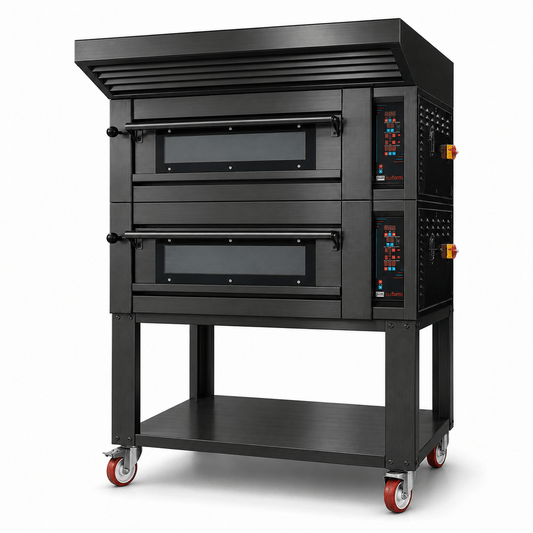 Sud Forni Zaffiro - Twin Deck - 8x30cm Pizza - 500˚C - Pizza Oven - ZN-65 - Expandable - Pizza Solutions