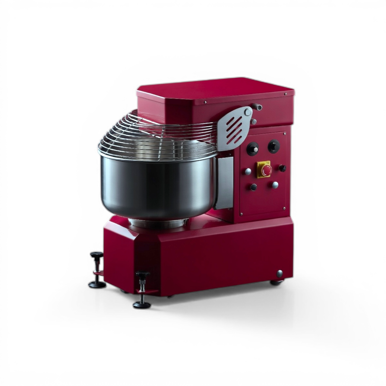 Sunmix Flat Line spiral dough mixer in red