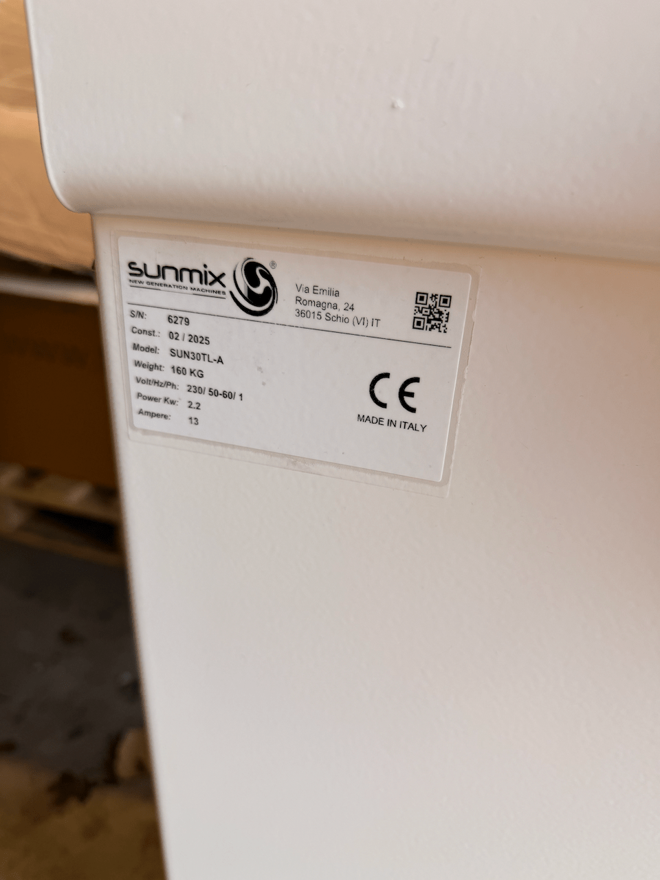 Sunmix Top Line 30 Spiral Dough Mixer Latest 3kW model - Ex Demo 7866 - Pizza Solutions