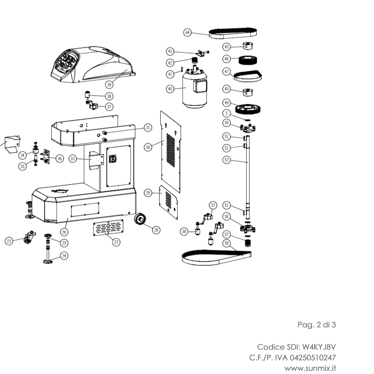 Top Line 50/60 V1 Black Lid - Pizza Solutions