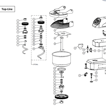 Top/Queen/Classic Spiral Bearing Set - Pizza Solutions